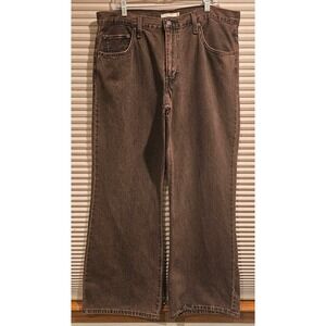 Levis Baggy Boot Womens W33 L31 Brown Denim Jeans High Rise